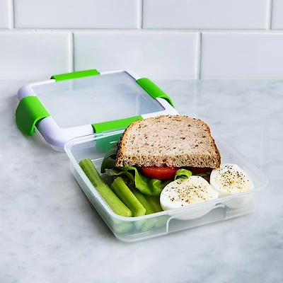 Locksy Click 'N' Go 450ml Sandwich Container Box (Green)