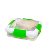 Locksy Click 'N' Go 450ml Sandwich Container Box (Green)