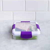 Locksy Click 'N' Go 450ml Sandwich Container Box (Purple)