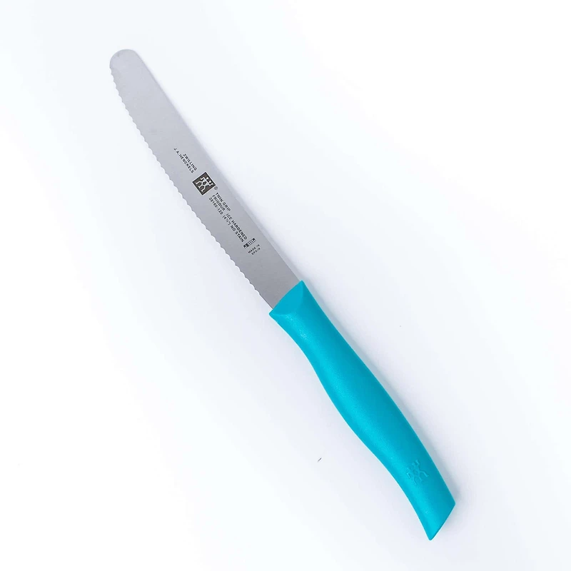 ZWILLING TWIN Grip II 4.5" Serrated Utility Knife (Aqua)