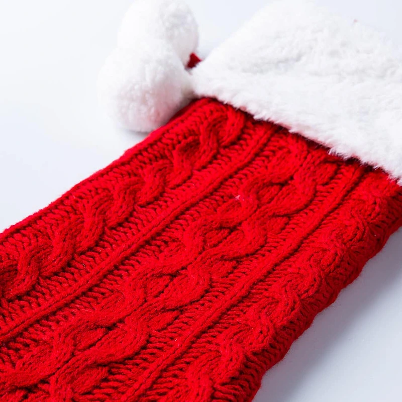 KSP Christmas Knit Stocking (/White