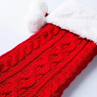 KSP Christmas Knit Stocking (/White