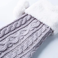 KSP Christmas Knit Stocking (Grey/White)