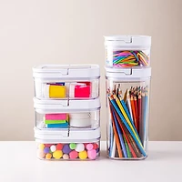 KSP Easy Lock 'Square' Acrylic Canister with Locking Lid ( L