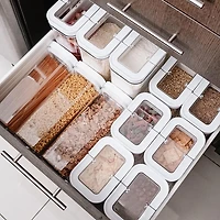 KSP Easy Lock 'Square' Acrylic Canister with Locking Lid ( L