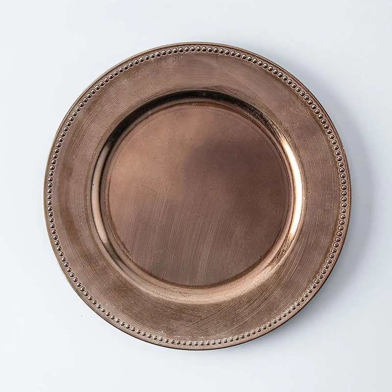 KSP Everyday Charger Plate with Beaded Rim (Bronze)