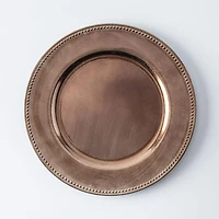 KSP Everyday Charger Plate with Beaded Rim (Bronze)