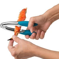 Trudeau Maison Marine Seafood-Lobster Cracker (blue/Stainless Steel)
