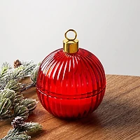 KSP Christmas Bulb 'Cinnamon & Vanilla' Scented Candle (Red)