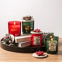 KSP Christmas Merry 'Eucalyptus Leaves & Patchouli' Scented Candle