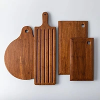 KSP Crushed Bamboo Cutting Board Round (Dark Brown)