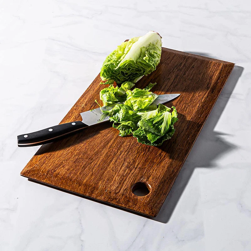 KSP Crushed Large 'Knife Edge' Bamboo Cutting Board (Dark Brown)