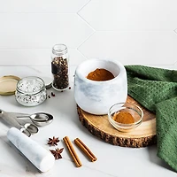 KSP Crush 'Marble' Mortar and Pestle - Large (White)