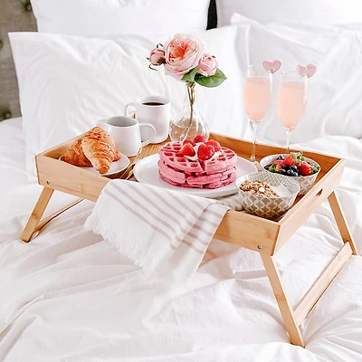KSP Swoop Folding Bed Tray (Natural)