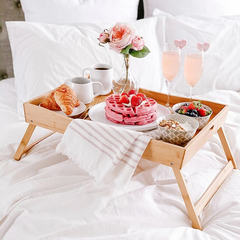 KSP Swoop Folding Bed Tray (Natural)