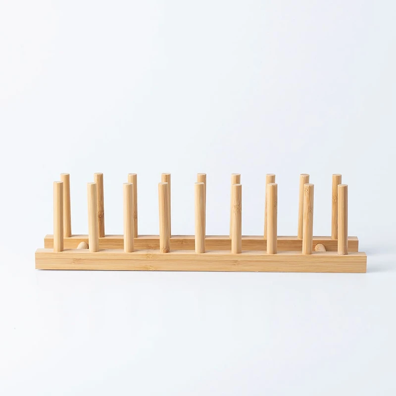 KSP Space Logic Bamboo Plate Rack (Natural)