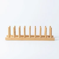 KSP Space Logic Bamboo Plate Rack (Natural)