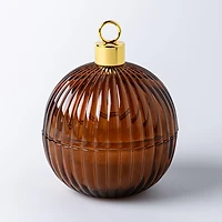 KSP Christmas Bulb 'Cinnamon & Caramel' Scented Candle (Amber)