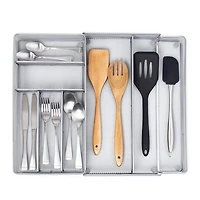 KSP Mesh Expandable Cutlery Tray (Silver) 28/47 x 40.5 x 5 cm