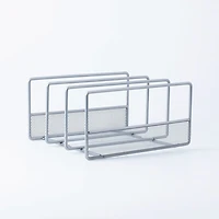 KSP Mesh Divided Pan-Board Rack (Silver) 25.5 x 22 x 13 cm