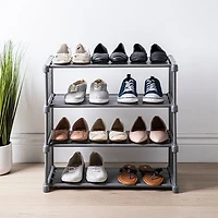 KSP Softstor '4-Level' Fabric Shoe Rack (Grey)