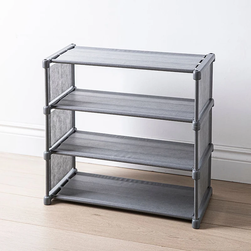 KSP Softstor '4-Level' Fabric Shoe Rack (Grey)