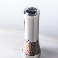 Kamenstein Dual Compartment Battery Salt and  Pepper Mill