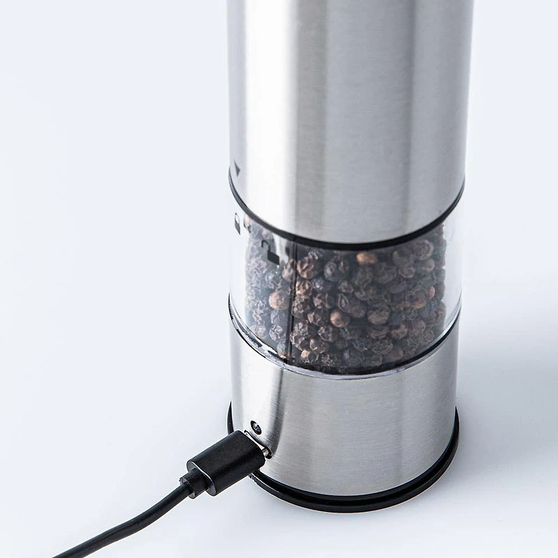 Kamenstein Recharge USB Pepper Grinder (Stainless Steel)