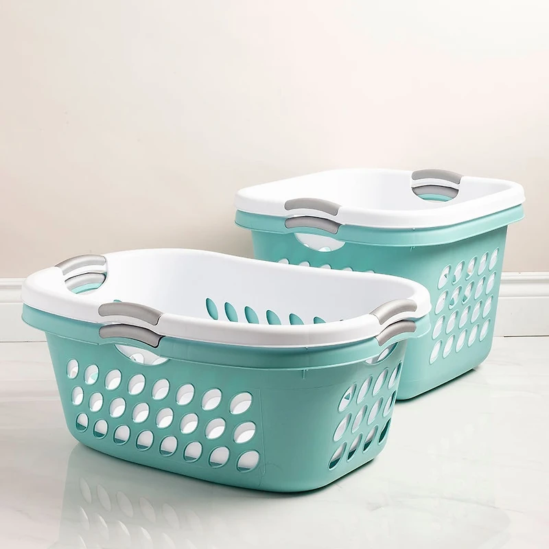 Sterilite Bushel Ultra Plastic Laundry Basket Square 1.5 bushel (Wht)