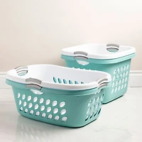 Sterilite Bushel Ultra Plastic Laundry Basket Square 1.5 bushel (Wht)