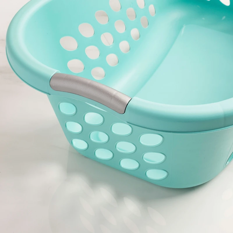 Sterilite Bushel Ultra Plastic Laundry Basket Hip 1.25 bushel (Aqua)