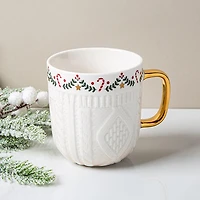 KSP Sweater Knit 'Garland' Ceramic Mug 340ml