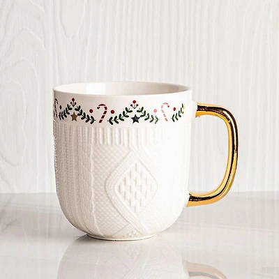 KSP Sweater Knit 'Garland' Ceramic Mug 340ml