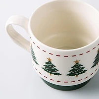 KSP Christmas Tradition 'Gingerbread & Tree' Ceramic Mug - Set of 2