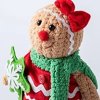 KSP Christmas Gingerbread 'Girl' LED Fabric Figurine 9.5"