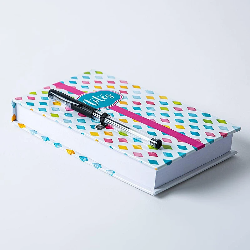 Peach Memo 'Oranges/Diamond/Floral Bird' Notepad with Pen (Asstd.)