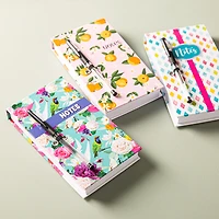 Peach Memo 'Oranges/Diamond/Floral Bird' Notepad with Pen (Asstd.)