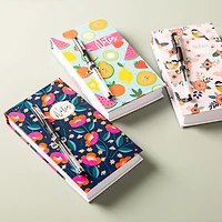 Peach Memo 'Fruit/Bird/Floral' Notepad with Pen (Asstd.)