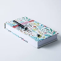 Peach Memo 'Green Chevron/Floral/Celestial' Notepad with Pen (Asstd.)