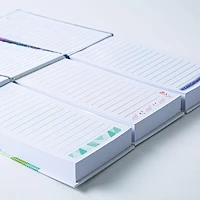 Peach Memo 'Green Chevron/Floral/Celestial' Notepad with Pen (Asstd.)