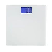 KSP Personal Glass Digital Bathroom Scale (White)