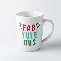 KSP Christmas Decal 'Holiday Humour' Porcelain Mug - Set of 4