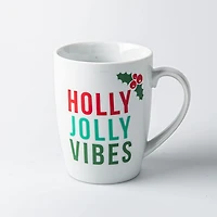 KSP Christmas Decal 'Holiday Humour' Porcelain Mug - Set of 4