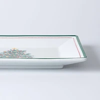 KSP Christmas Noel 'Evergreen' Porcelain Platter 29.5x23cm - Large