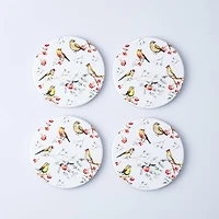 KSP Ceramica 'Oiseaux' Printed Ceramic Coaster - Set/4