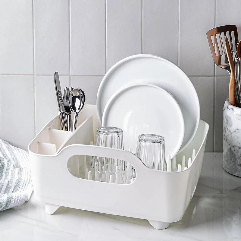 Umbra Tub Plastic Dish Rack (White)