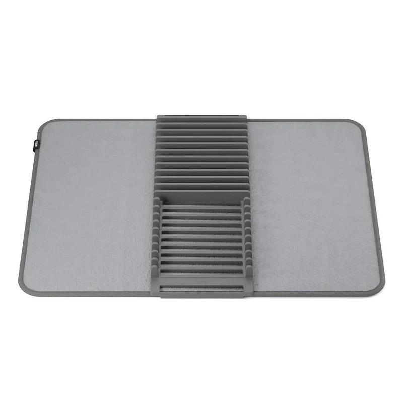 Umbra Udry Microfibre Drying Mat with Rack - Charcoal (24x18")