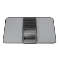 Umbra Udry Microfibre Drying Mat with Rack - Charcoal (24x18")