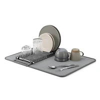 Umbra Udry Microfibre Drying Mat with Rack - Charcoal (24x18")