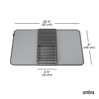Umbra Udry Microfibre Drying Mat with Rack - Charcoal (24x18")